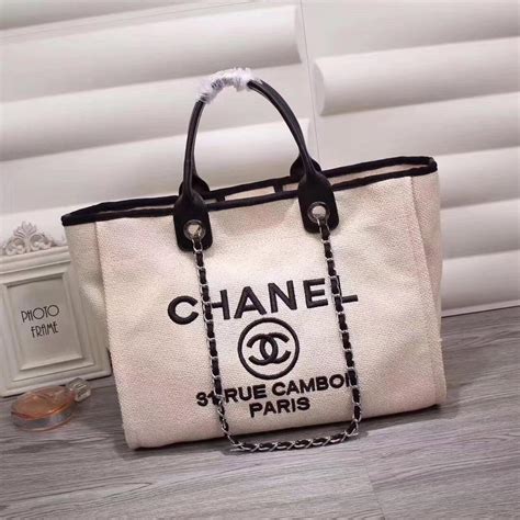 chanel inspired beach bag|Chanel inspired bag for sale.